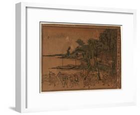 Ukie Momotaro Mukashibanashi No Zu-Utagawa Toyokuni-Framed Giclee Print