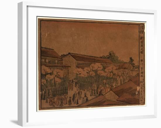 Ukie Shin Yoshiwara No Zu-Utagawa Toyokuni-Framed Giclee Print
