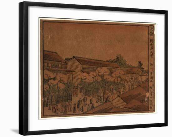 Ukie Shin Yoshiwara No Zu-Utagawa Toyokuni-Framed Giclee Print