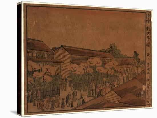 Ukie Shin Yoshiwara No Zu-Utagawa Toyokuni-Stretched Canvas