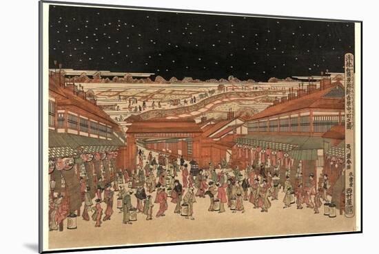 Ukie Wakoku No Keiseki Shin-Yoshiwara Nakanocho No Zu-Utagawa Toyoharu-Mounted Giclee Print