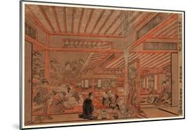 Ukie Yukimi Shuen No Zu-Utagawa Toyoharu-Mounted Giclee Print