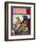 Ukiyo-E Newspaper: 10 Years Old Girl Horse Whisperer-Yoshitoshi Tsukioka-Framed Giclee Print