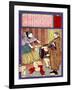 Ukiyo-E Newspaper: a Great Strength Child from Banshu Became a Sumo Wrestler-Yoshitoshi Tsukioka-Framed Giclee Print