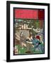 Ukiyo-E Newspaper: Jealous Wife Killed Her Husband-Yoshitoshi Tsukioka-Framed Giclee Print