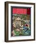 Ukiyo-E Newspaper: Jealous Wife Killed Her Husband-Yoshitoshi Tsukioka-Framed Giclee Print