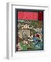 Ukiyo-E Newspaper: Jealous Wife Killed Her Husband-Yoshitoshi Tsukioka-Framed Giclee Print