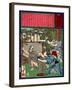 Ukiyo-E Newspaper: Jealous Wife Killed Her Husband-Yoshitoshi Tsukioka-Framed Giclee Print