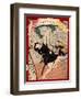 Ukiyo-E Newspaper: Kanpei Shoot an Actor in a Roll of Samurai Sadakuro with Rifle-Yoshiiku Ochiai-Framed Giclee Print