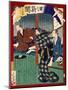 Ukiyo-E Newspaper: Onaka Poisoned Her Husband after Having an Affaire with His Employee-Yoshiiku Ochiai-Mounted Premium Giclee Print