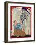 Ukiyo-E Newspaper: Seeing a Vision of a Brother Who Died in a Remote Place-Yoshiiku Ochiai-Framed Giclee Print