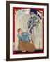 Ukiyo-E Newspaper: Seeing a Vision of a Brother Who Died in a Remote Place-Yoshiiku Ochiai-Framed Giclee Print