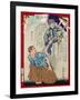 Ukiyo-E Newspaper: Seeing a Vision of a Brother Who Died in a Remote Place-Yoshiiku Ochiai-Framed Giclee Print