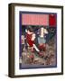 Ukiyo-E Newspaper: Two Women Got Held Up and Tied to a Tree-Yoshitoshi Tsukioka-Framed Giclee Print