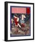 Ukiyo-E Newspaper: Two Women Got Held Up and Tied to a Tree-Yoshitoshi Tsukioka-Framed Giclee Print