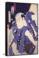 Ukiyo-E with Portrait of Actor-null-Framed Stretched Canvas