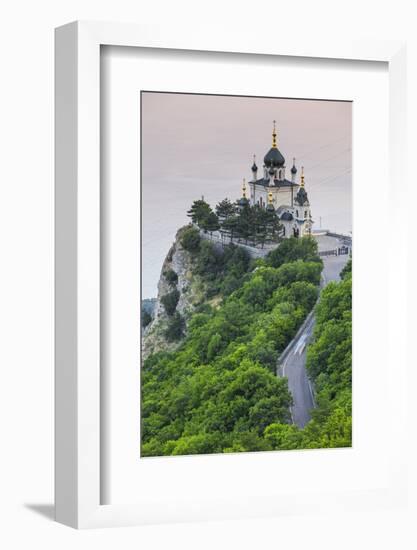 Ukraine, Crimea, Foros, Foros Church Sitting on Top of a Cliff Overlooking the Black Sea-Jane Sweeney-Framed Photographic Print