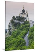 Ukraine, Crimea, Foros, Foros Church Sitting on Top of a Cliff Overlooking the Black Sea-Jane Sweeney-Stretched Canvas