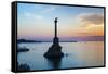 Ukraine, Crimea, Sevastopol, Eagle Column - Monument to the Scuttled Ships-Jane Sweeney-Framed Stretched Canvas