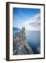 Ukraine, Crimea, Yalta, Gaspra, the Swallow's Nest Castle Perched on Aurora Clff-Jane Sweeney-Framed Photographic Print