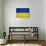 Ukraine Flag Design with Wood Patterning - Flags of the World Series-Philippe Hugonnard-Art Print displayed on a wall