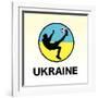 Ukraine Soccer-null-Framed Giclee Print