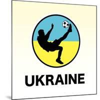 Ukraine Soccer-null-Mounted Giclee Print