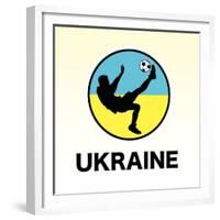 Ukraine Soccer-null-Framed Giclee Print