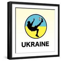 Ukraine Soccer-null-Framed Giclee Print