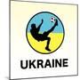 Ukraine Soccer-null-Mounted Giclee Print