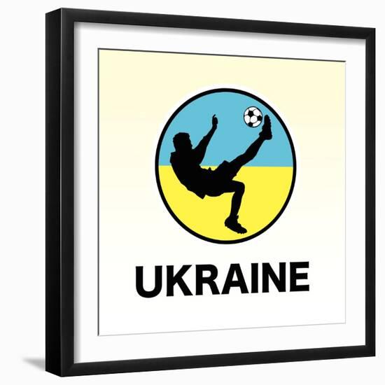 Ukraine Soccer-null-Framed Premium Giclee Print