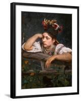 Ukrainian, 1875 (Oil on Canvas)-Ilya Efimovich Repin-Framed Giclee Print