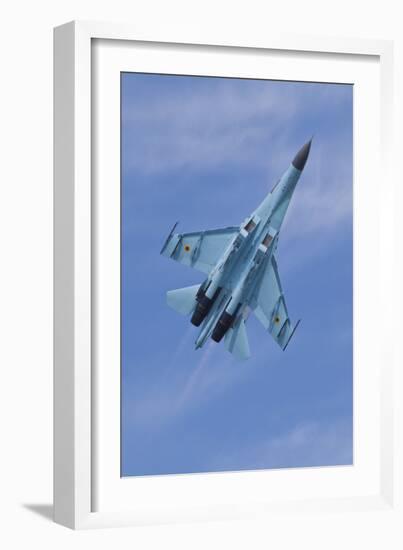 Ukrainian Air Force Su-27 Flanker-null-Framed Photographic Print