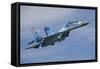 Ukrainian Air Force Su-27 Flanker-null-Framed Stretched Canvas