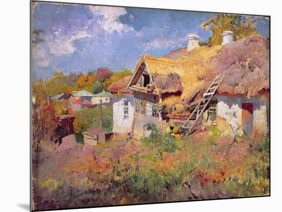 Ukrainian Cottages, 1906-Petr Levchenko-Mounted Giclee Print