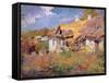 Ukrainian Cottages, 1906-Petr Levchenko-Framed Stretched Canvas