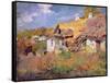 Ukrainian Cottages, 1906-Petr Levchenko-Framed Stretched Canvas