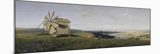 Ukrainian Landscape with Windmill, 1882-null-Mounted Giclee Print