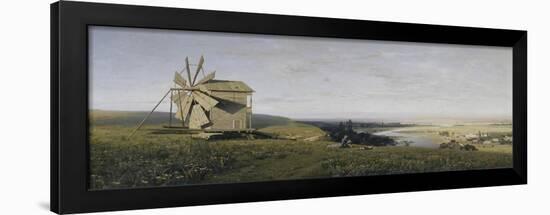 Ukrainian Landscape with Windmill, 1882-null-Framed Giclee Print