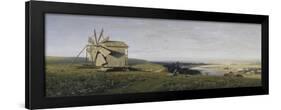 Ukrainian Landscape with Windmill, 1882-null-Framed Giclee Print