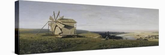 Ukrainian Landscape with Windmill, 1882-null-Stretched Canvas