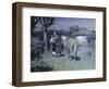 Ukrainische Nacht. 1905-Nikolai Korniliew Pimonenko-Framed Giclee Print