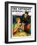 "Ukulele Baby," Saturday Evening Post Cover, November 19, 1927-Bradshaw Crandall-Framed Giclee Print