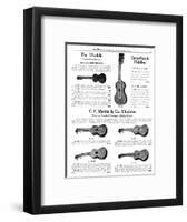 Ukulele, Wurlitzer-null-Framed Art Print