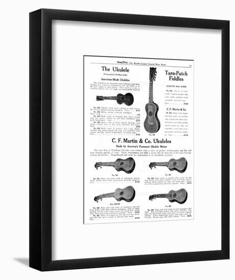 Ukulele, Wurlitzer-null-Framed Art Print