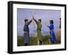 Ulan Bator, Family Competing in an Archery Competition at the National Day Celebrations, Mongolia-Paul Harris-Framed Photographic Print