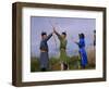 Ulan Bator, Family Competing in an Archery Competition at the National Day Celebrations, Mongolia-Paul Harris-Framed Photographic Print