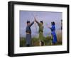 Ulan Bator, Family Competing in an Archery Competition at the National Day Celebrations, Mongolia-Paul Harris-Framed Photographic Print