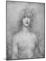 Uldra, The Scandinavian Spirit of the Rainbow in the Waterfall', 1884, (1917)-George Frederick Watts-Mounted Giclee Print