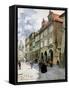 Ulice K Mostu, Mala Strana, Prague, Illustration from Stara Praha-Vaclav Jansa-Framed Stretched Canvas